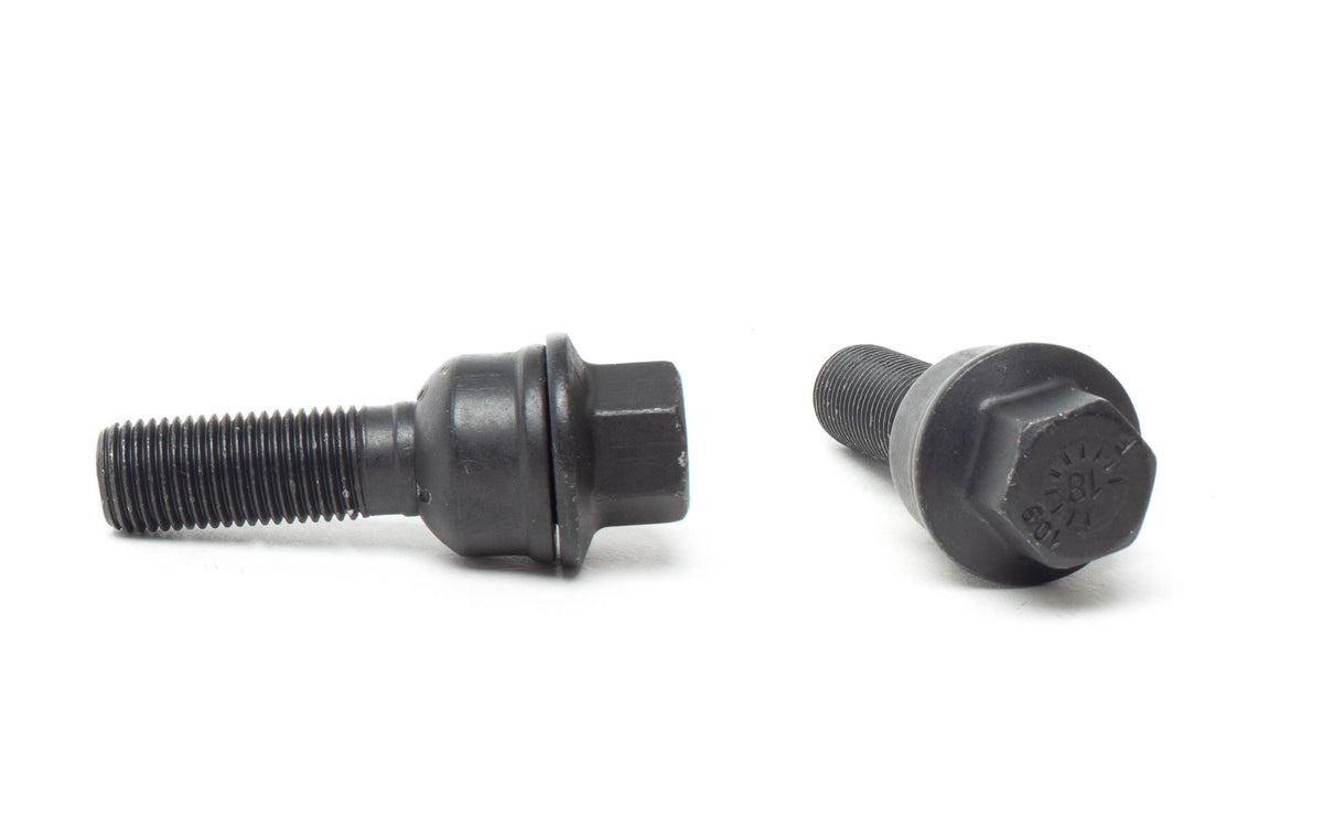 H&R wheel bolts, M14 x 1.5, Audi / Aston Martin removable ball seat, 17mm hex, black