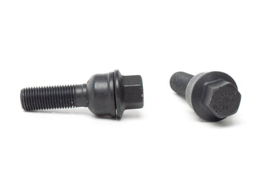 H&R wheel bolts, M14 x 1.5, Audi removable ball seat, 17mm hex, black