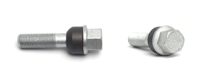 H&R wheel bolts, M14 x 1.5, Porsche ball seat, 19mm hex, silver