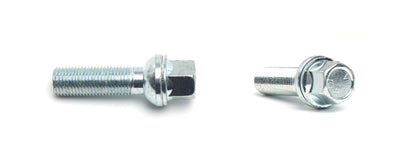 H&R wheel bolts, M14 x 1.5, VW / Audi ball seat, 17mm hex, silver