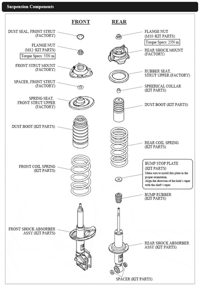 HKS Hipermax G Coilovers for 2015-2021 Subaru WRX STI 4DR (VAF) 80260-AF001