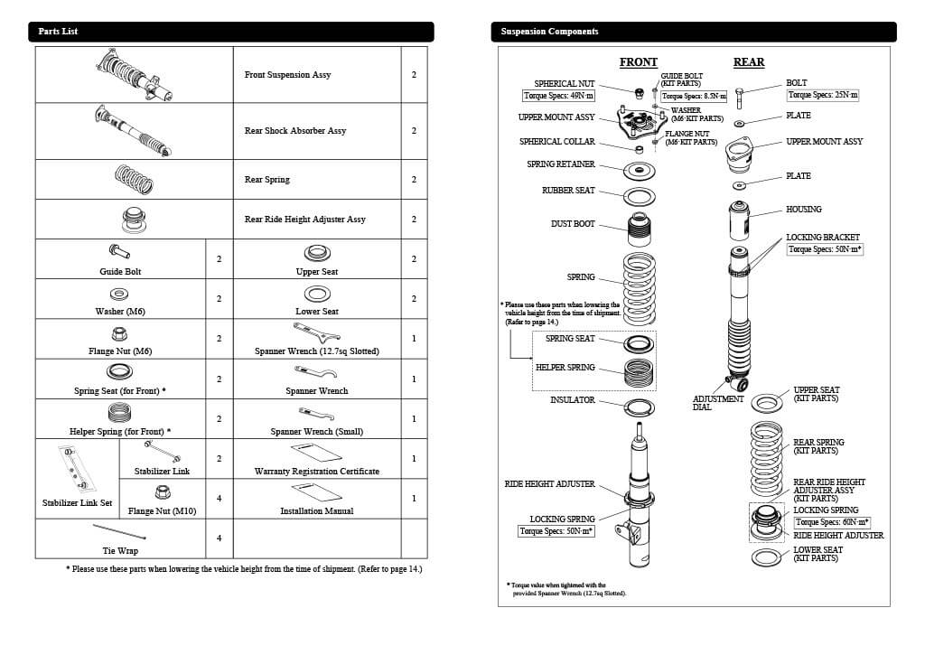 HKS Hipermax S Coilovers for 2007-2010 Honda Civic Type R (FD2) 80300-AH003