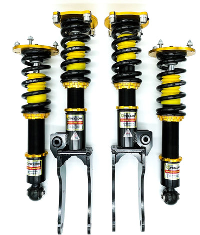 Yellow Speed Dynamic Pro Sport Coilovers for 2005-2015 Audi Q7 AWD (4L) Drop Kit