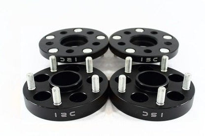 ISC Suspension 15mm Wheel Spacer - 5x108 Bolt Pattern/Hub Bore, Black (Pair) for Ford ISC-WSFD15B