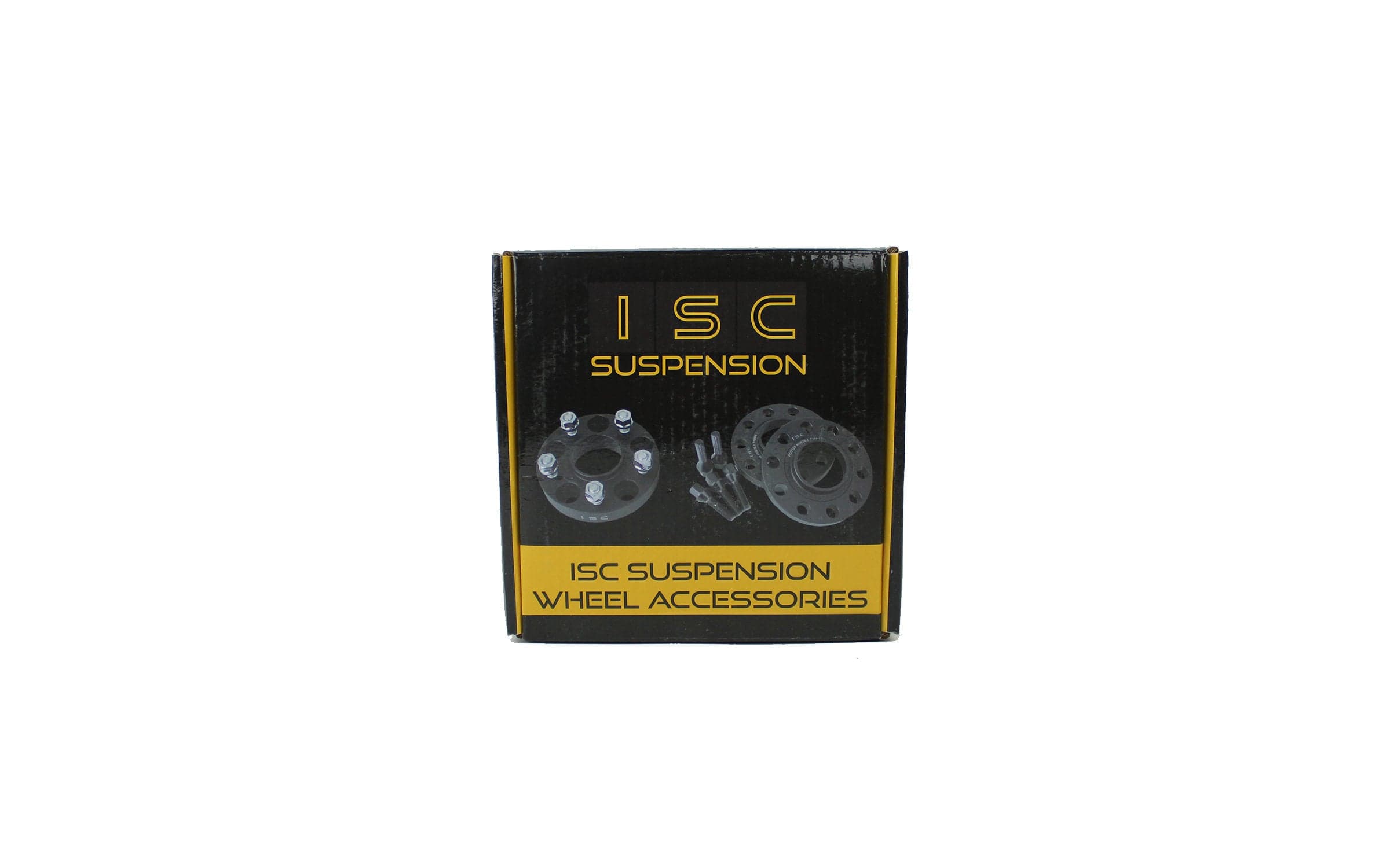 ISC Suspension 15mm Wheel Spacer - 5x108 Bolt Pattern/Hub Bore, Black (Pair) for Ford ISC-WSFD15B