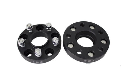 ISC Suspension 15mm Wheel Spacer - 5x108 Bolt Pattern/Hub Bore, Black (Pair) for Ford ISC-WSFD15B