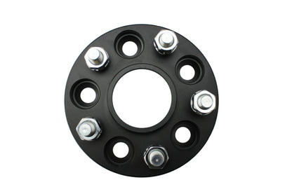 ISC Suspension 15mm Wheel Spacer - 5x108 Bolt Pattern/Hub Bore, Black (Pair) for Ford ISC-WSFD15B