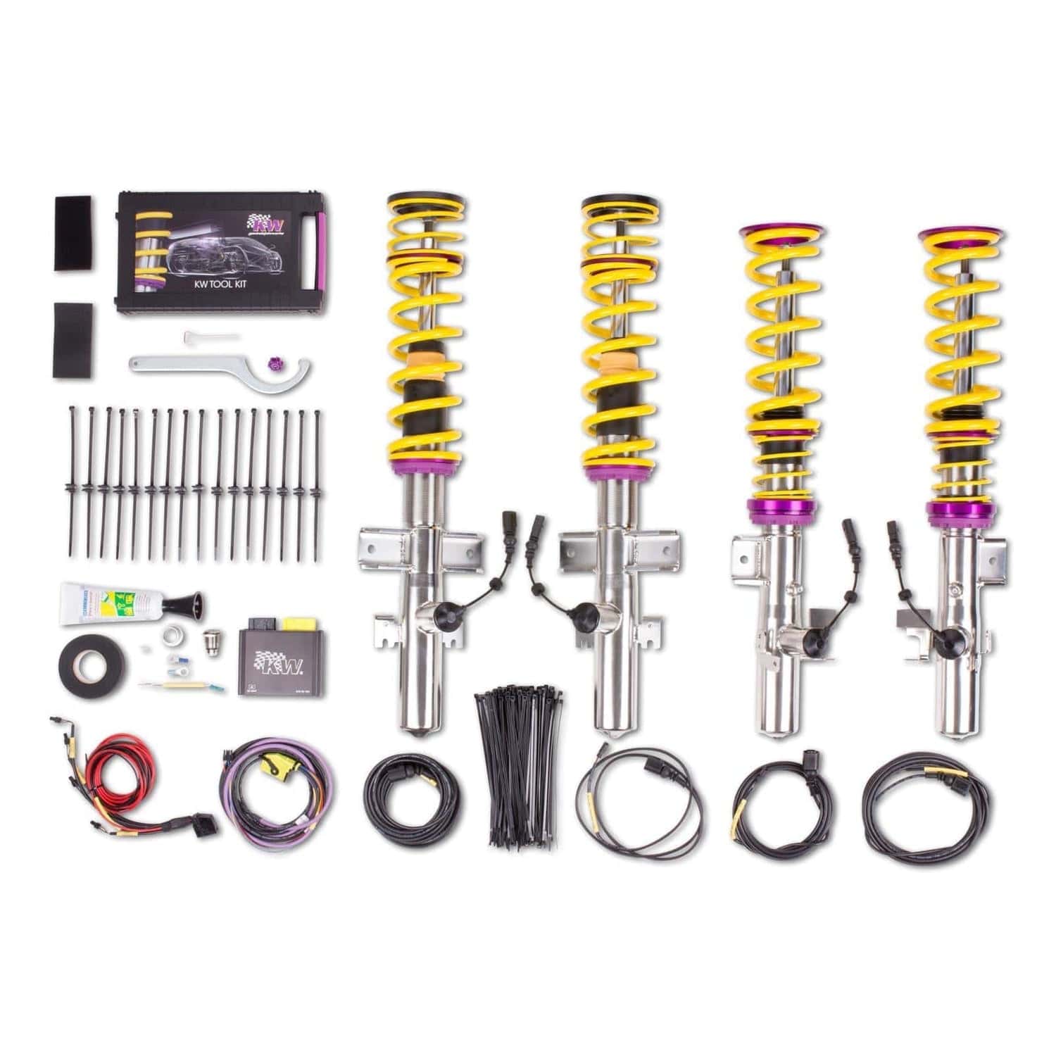 KW Suspension DDC ECU Coilover Kit for 2012-2015 Land Rover Range Rover Evoque Sport Utility 39055001
