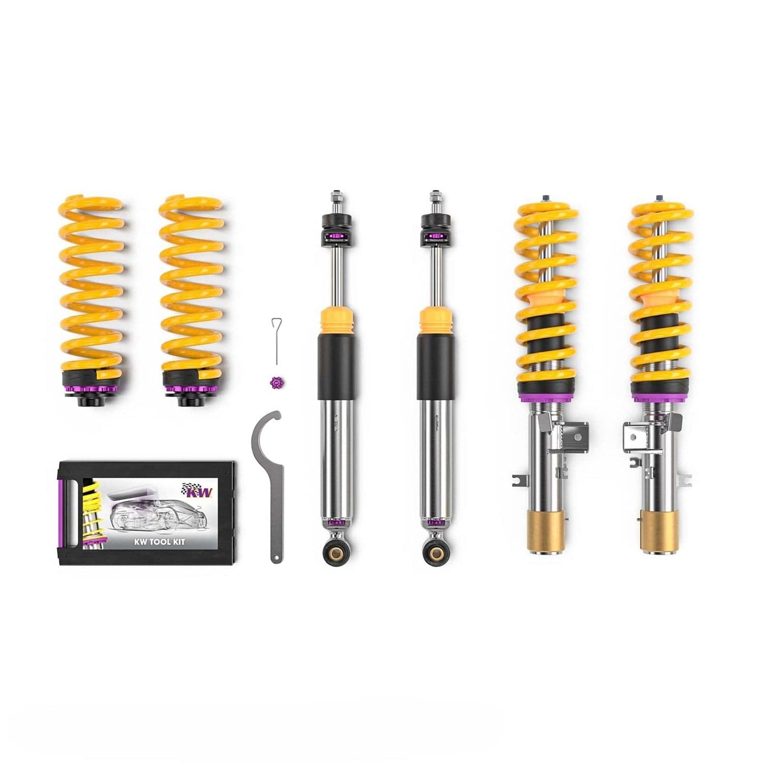 KW Suspension Variant 3 Adjustable Leveling Coilover Kit for 2017-2023 BMW 5-Series 530i 35208200BU