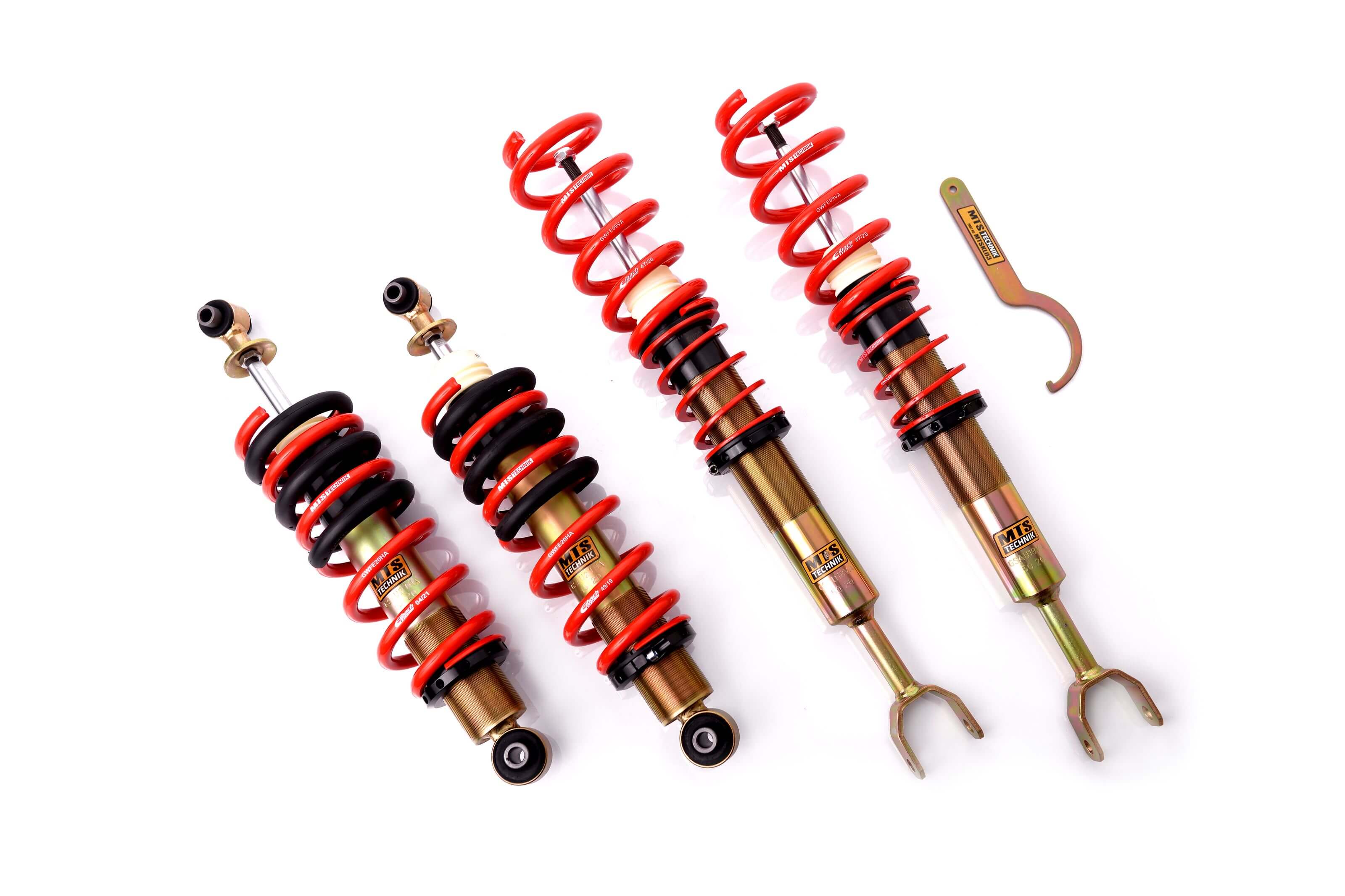 MTS Technik Comfort Series Suspension Coilover Kit (Front Axle Max Load 1080 kg) for 1994-2001 Audi A4 Quattro Sedan (8D2) MTSGWAU40-C