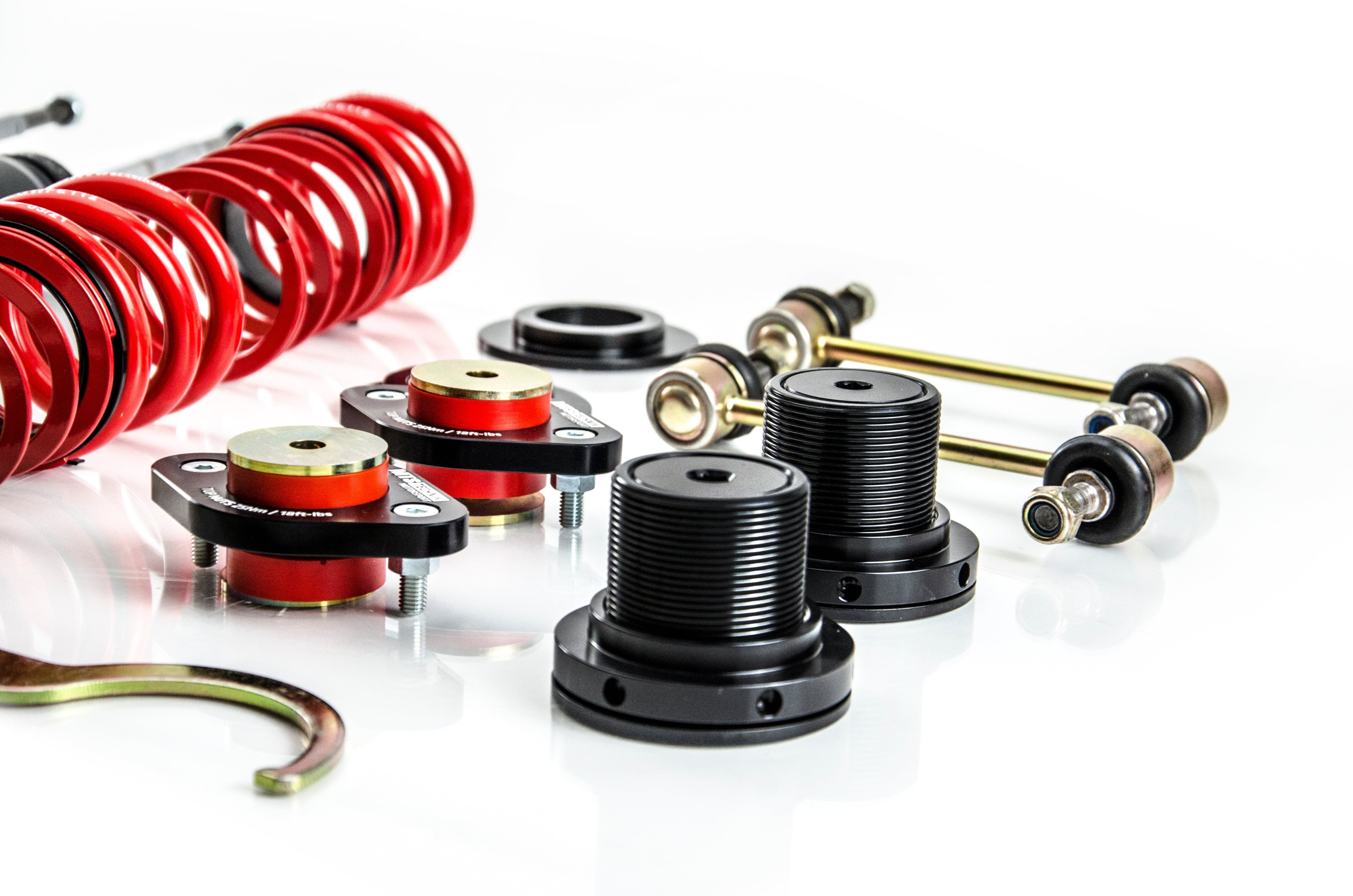 MTS Technik Stance Series Coilover Kit - Gold Housing, 40-85mm Front Lowering for 2003-2009 BMW Z4 (E85/E86) MTSGWBM119-S