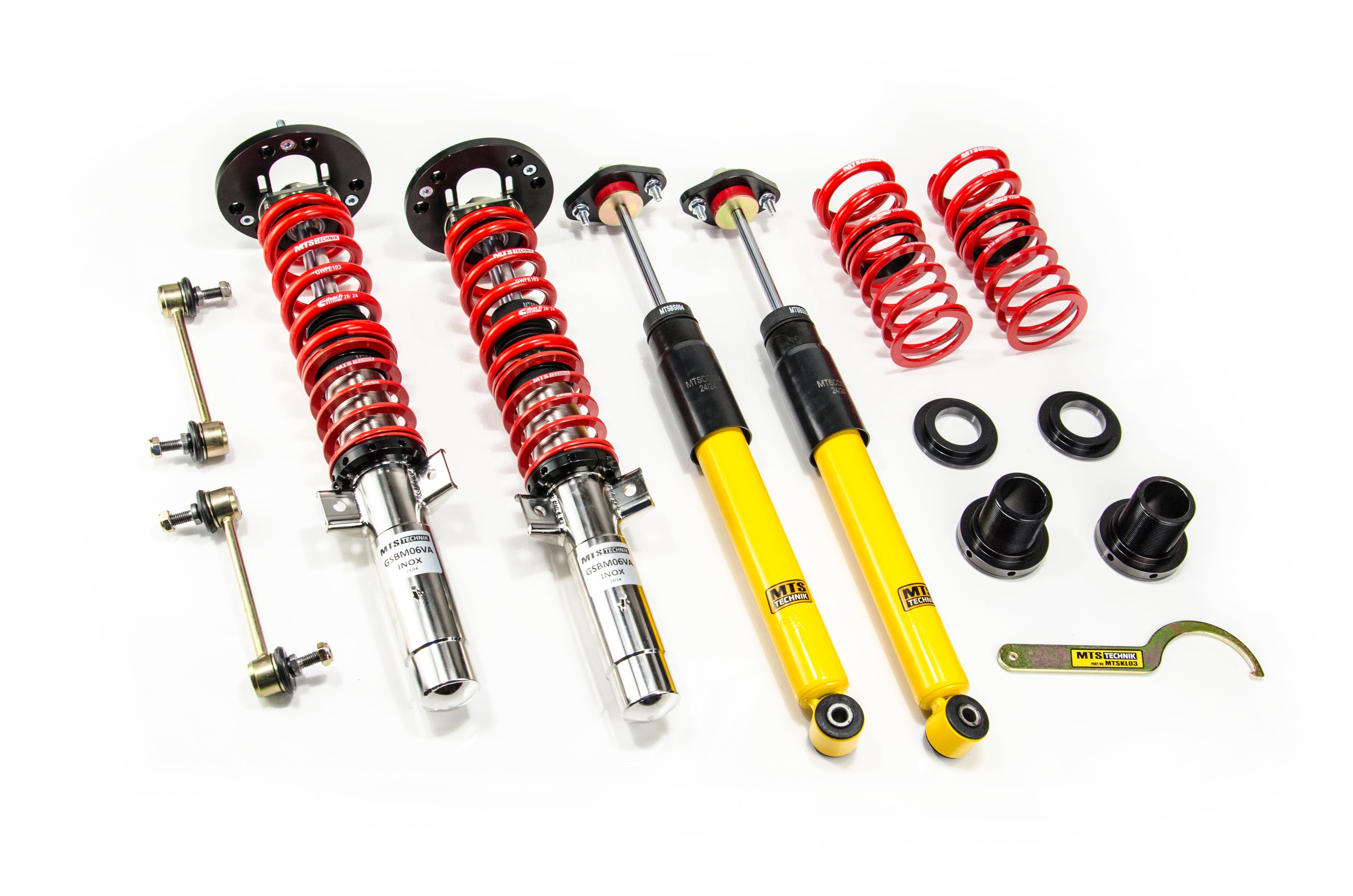 MTS Technik Stance Series Suspension Coilover Kit (w/ Front Axle Top Mount) for 2001 BMW 525i (E39) XMTSGWBM100-S