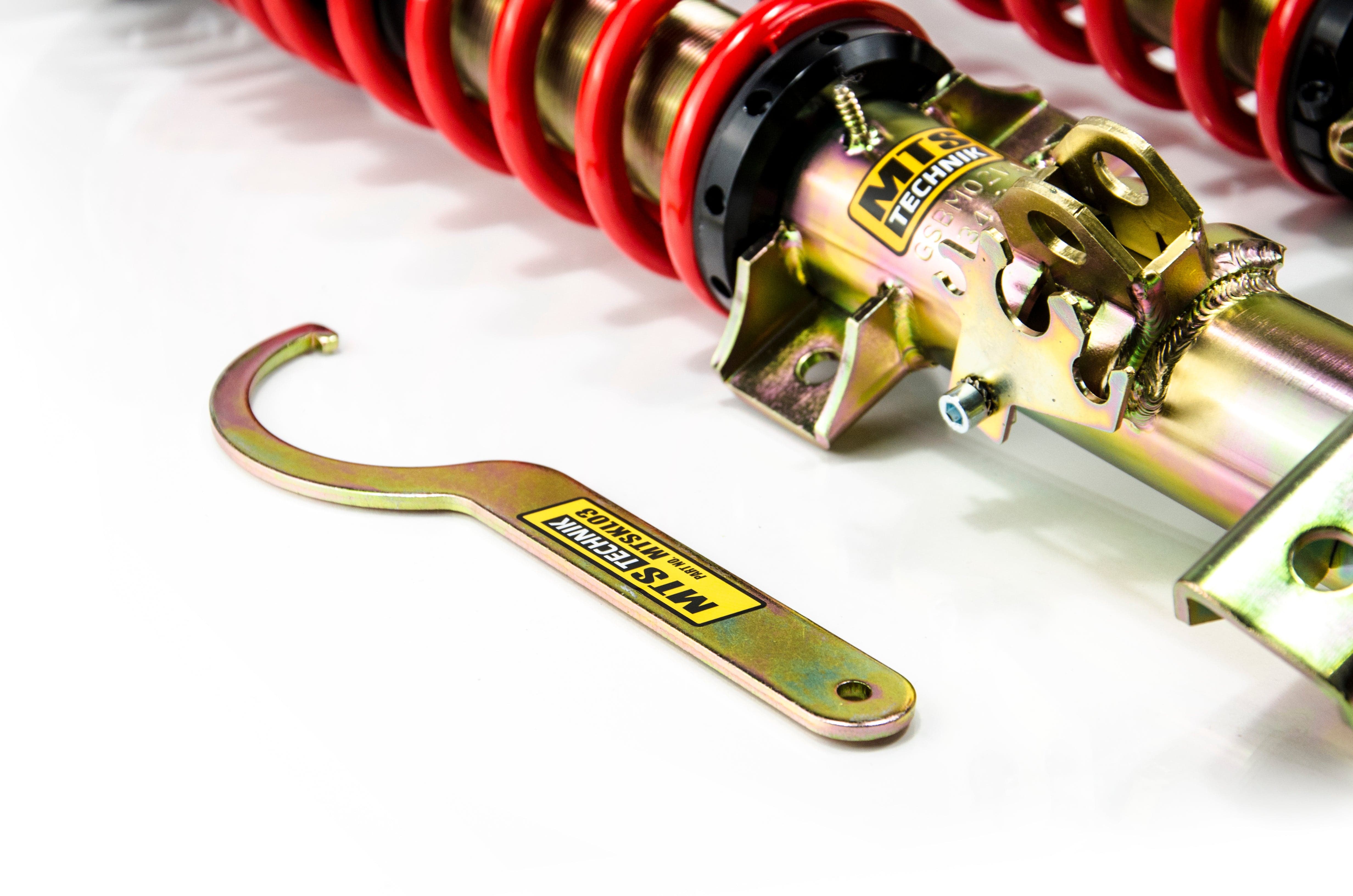 MTS Technik Stance Series Coilover Kit - With Front Axle Top Mount, Gold Housing for 1997-2002 BMW Z3 (E36) MTSGWBM117-S