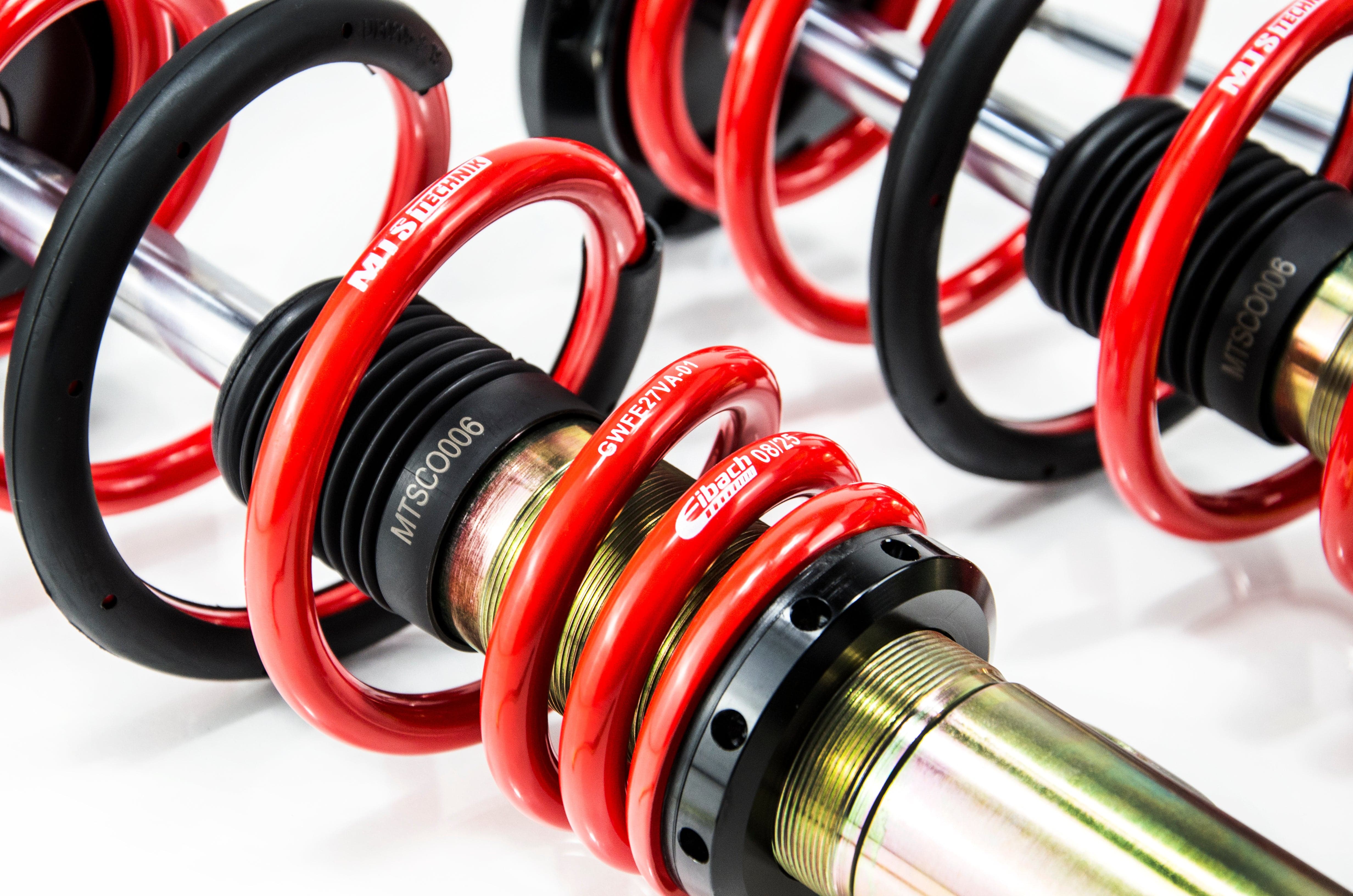 MTS Technik Stance Series Coilover Kit - With Front Axle Top Mount, Gold Housing, Torsion Beam for 2011-2019 Volkswagen Beetle (A6) MTSGWVW106-S