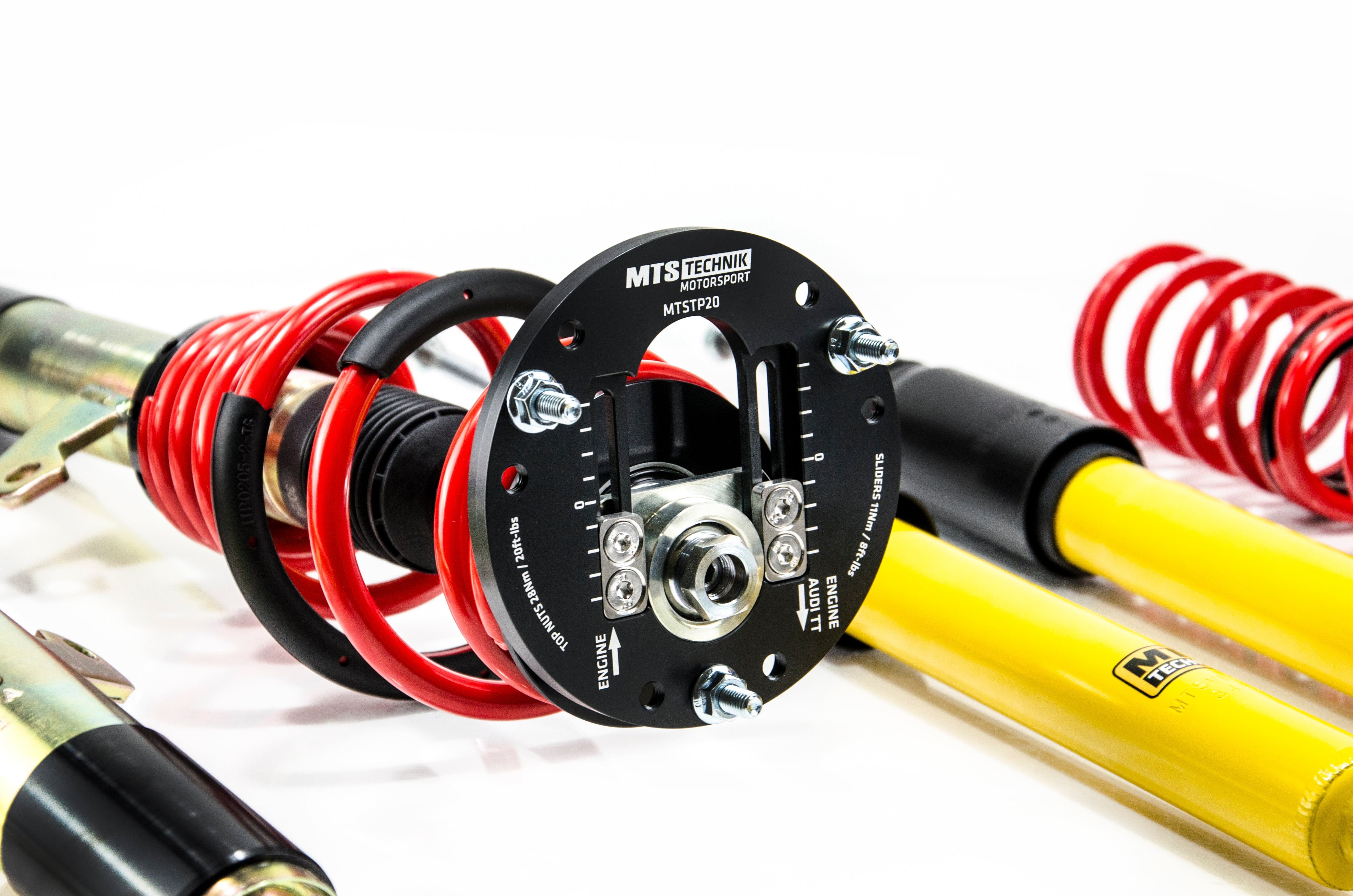 MTS Technik Stance Series Coilover Kit - With Front Axle Top Mount, Gold Housing, Torsion Beam for 2011-2019 Volkswagen Beetle (A6) MTSGWVW106-S