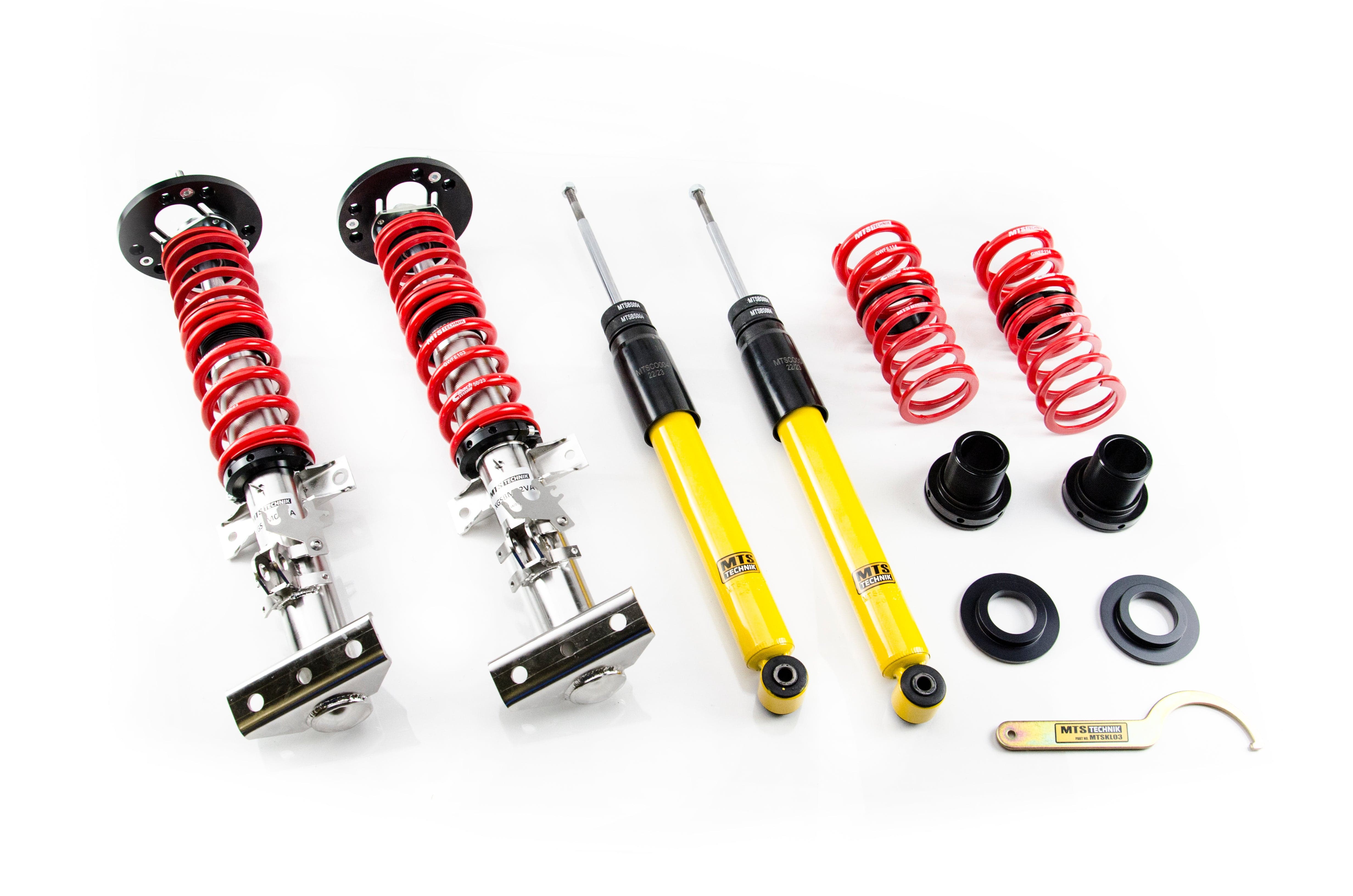 MTS Technik Stance Series Suspension Coilover Kit (w/ Front Top Mount, Without Rear Top Mount, Inox Housing) for 1992-1999 BMW 318is (E36) XMTSGWBM116-S