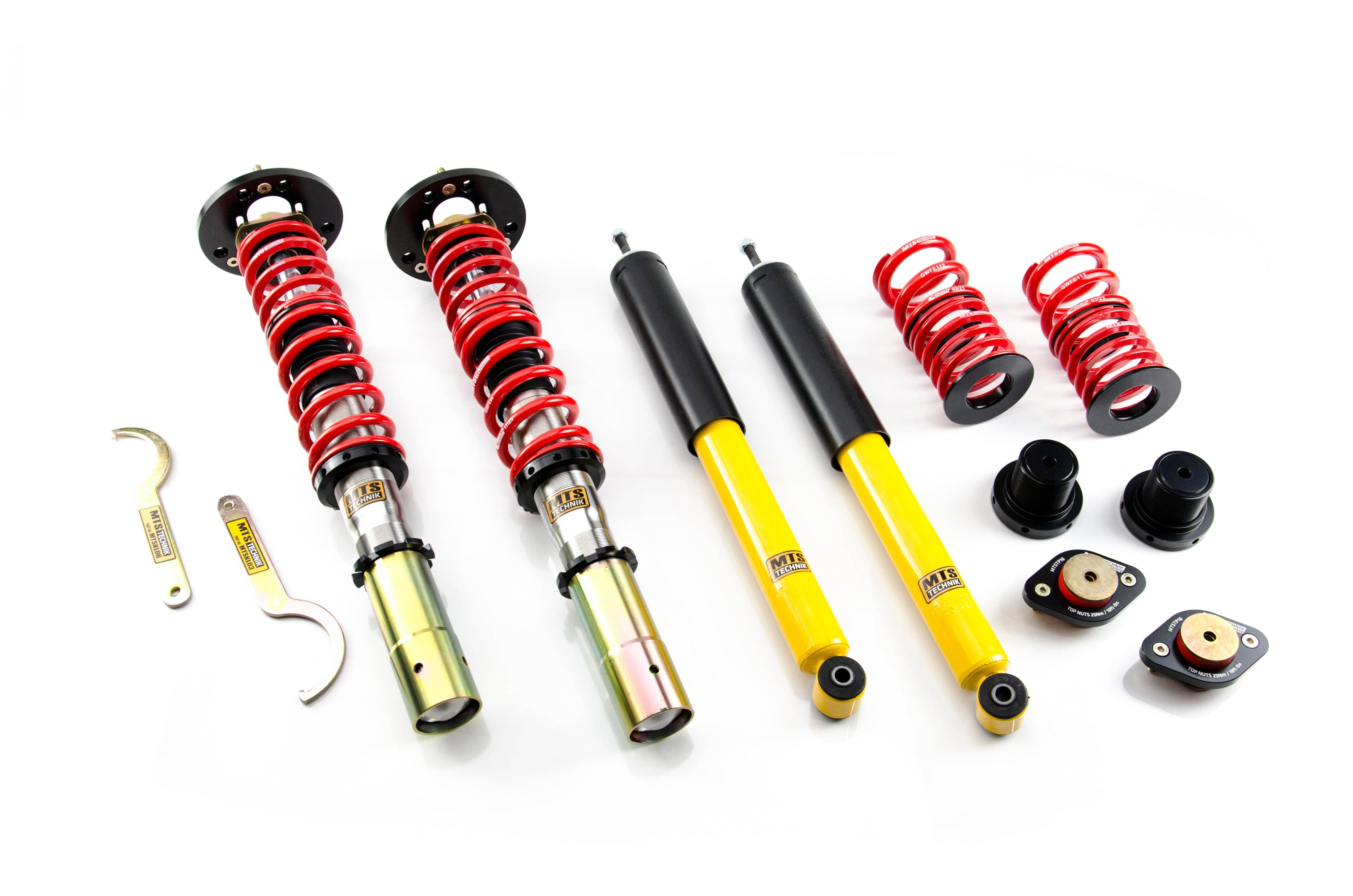 MTS Technik Stance Series Suspension Coilover Kit (w/ Rear Top Mount, Inox Housing) for 1985-1993 BMW 318i (E30) XMTSGWBM102-S
