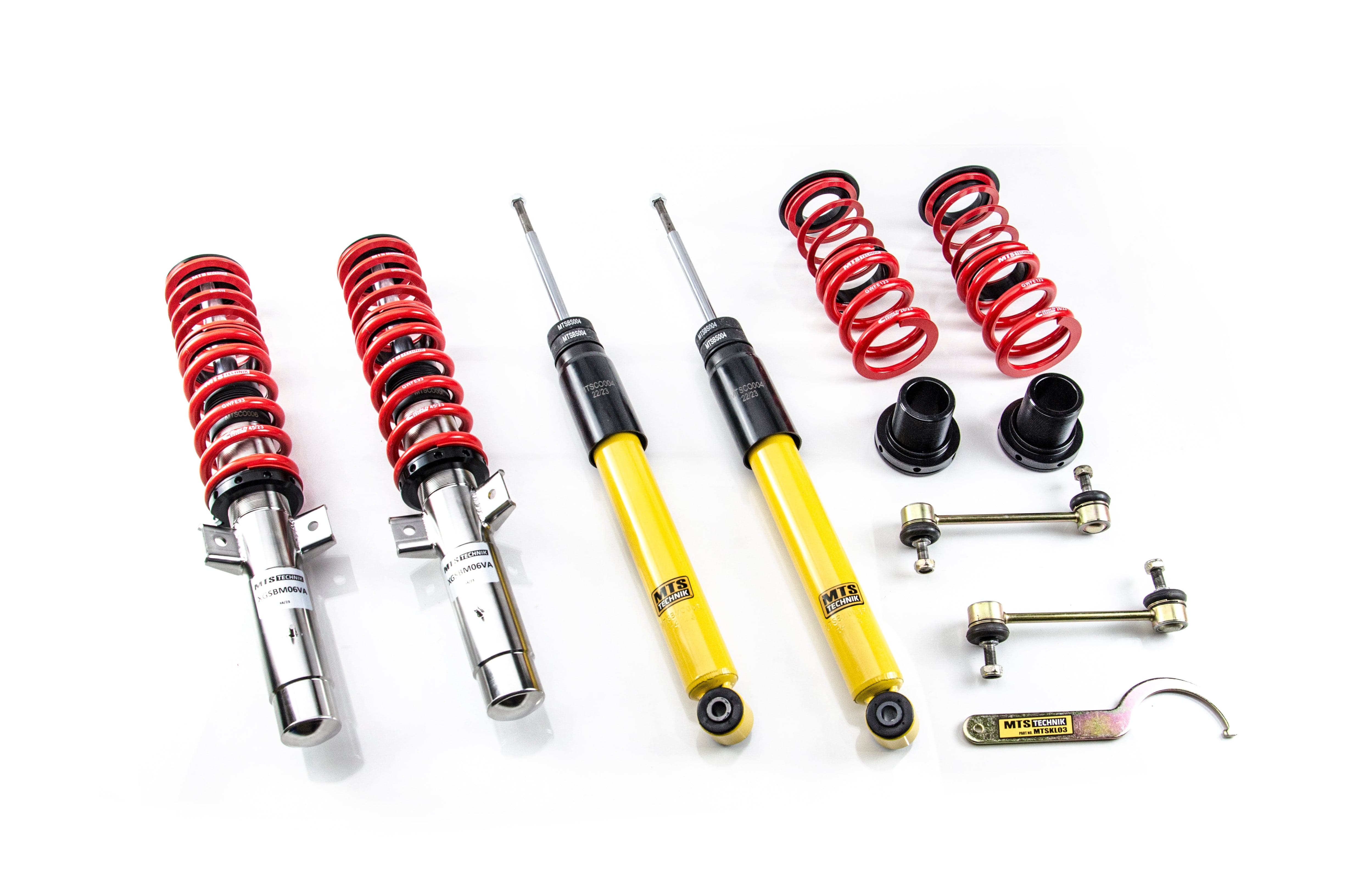 MTS Technik Stance Series Suspension Coilover Kit (w/o Front Axle Top Mount) for 2001 BMW 330i (E46) XMTSGWBM03-S