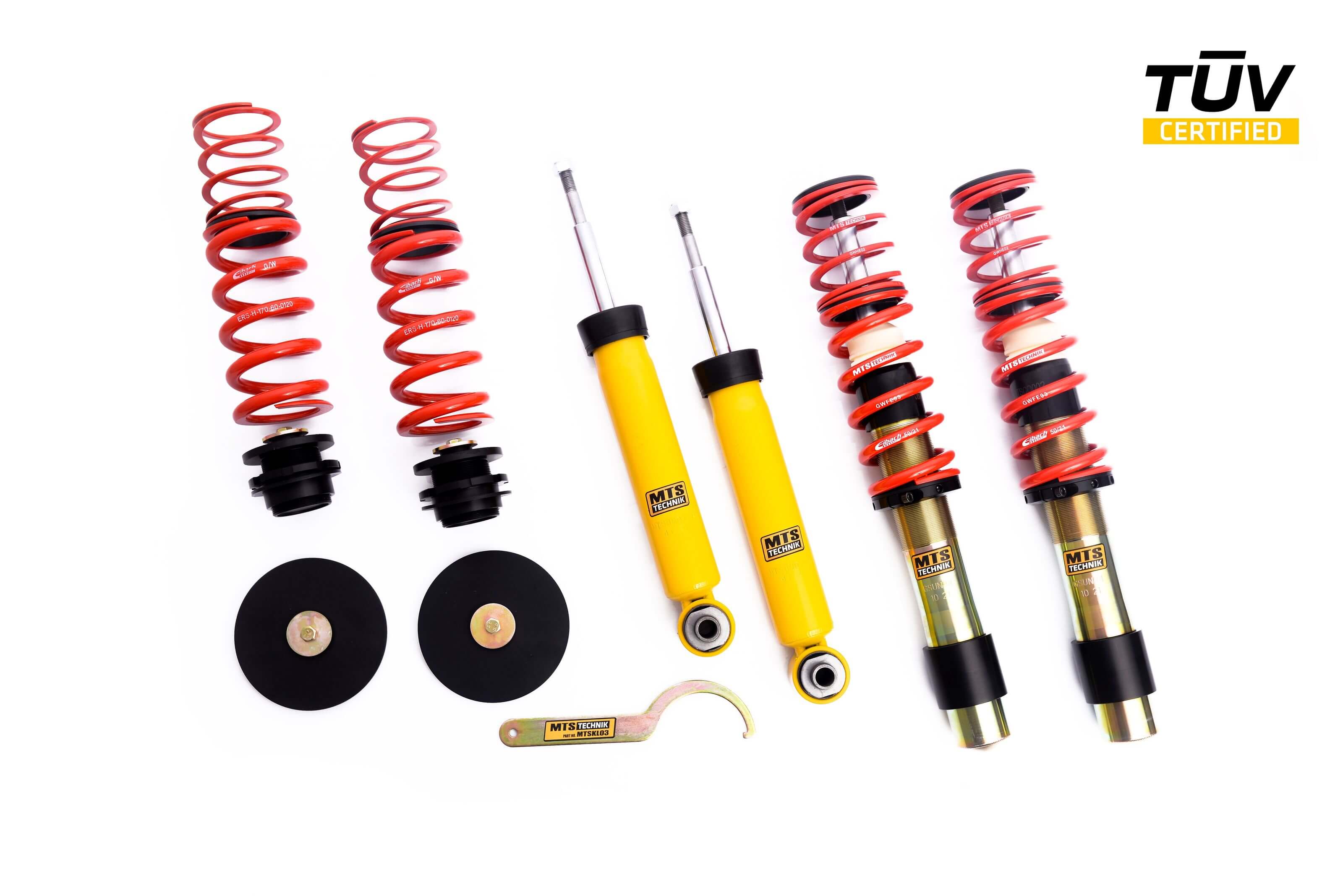 MTS Technik Stance Series Suspension Coilover Kit (w/o Front Top Mount, Gold Housing) for 2006 BMW Z4 (E85/E86) MTSGWBM38-S