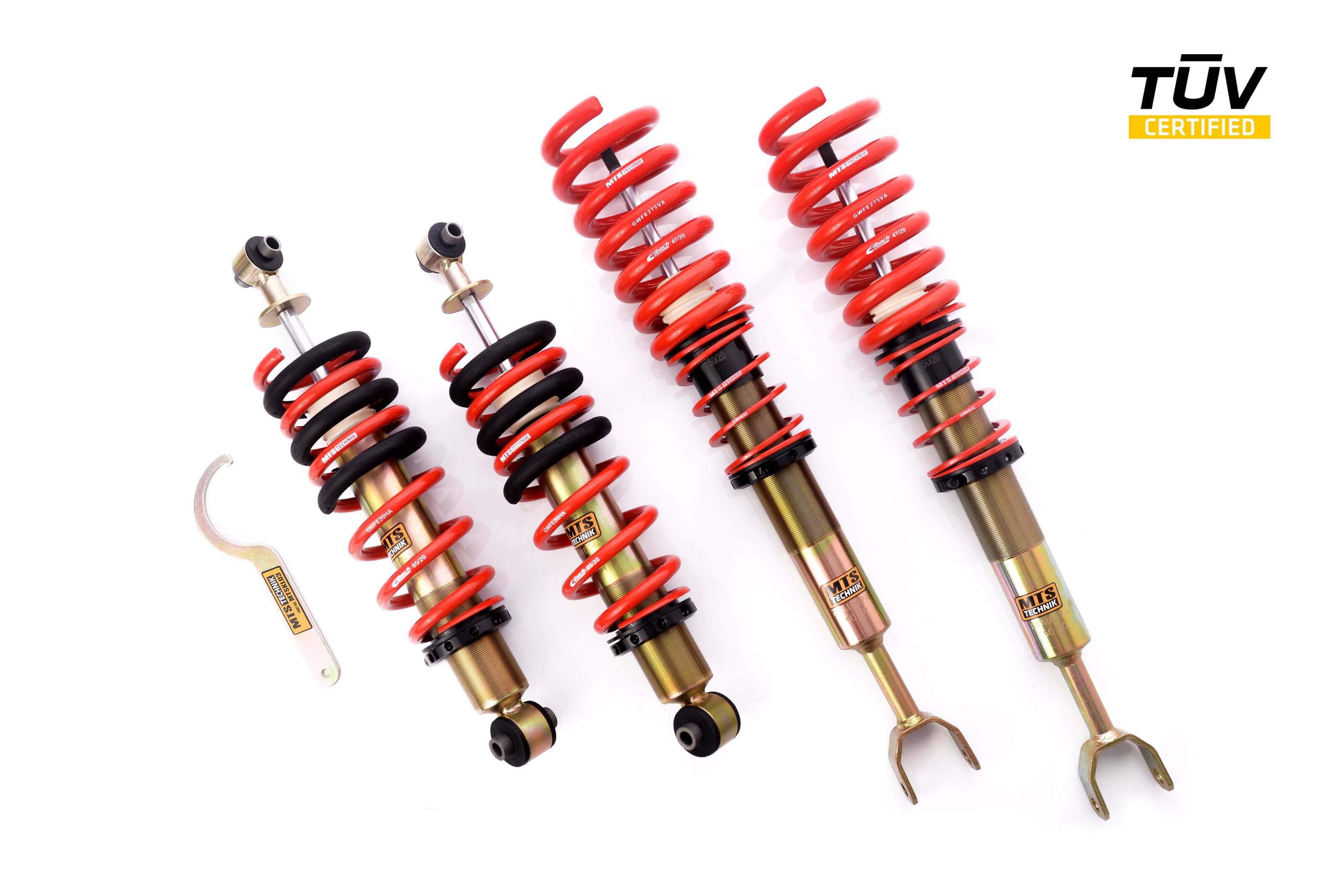 MTS Technik Stance Series Suspension Coilover Kit (Front Axle Max Load 1081-1150 kg) for 1994-2001 Audi A4 Quattro Kombi (8D5) MTSGWAU41-S