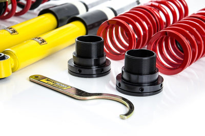 MTS Technik Street Series Coilover Kit - Gold Housing for 2013-2024 Audi RS3 (8V/8Y) MTSGWVW102