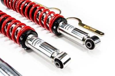 MTS Technik Street Series Coilover Kit - Inox Housing, 83mm Rear Top for 1978-1987 BMW 735i (E23) XMTSGWBM58