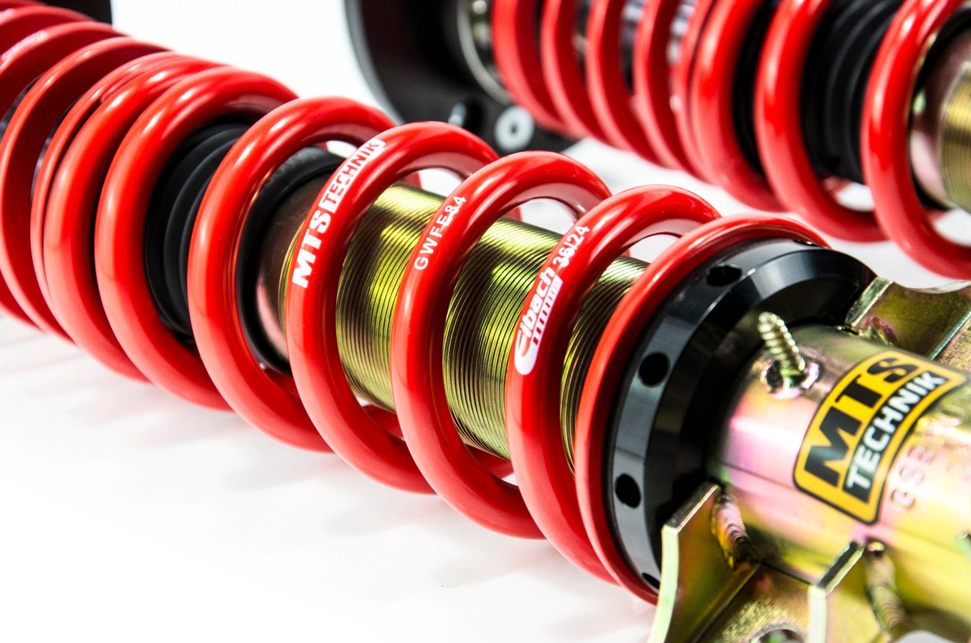 MTS Technik Street Series Coilover Kit - With Front and Rear Top Mount, Gold Housing for 1992-1999 BMW 328is (E36) MTSGWBM98