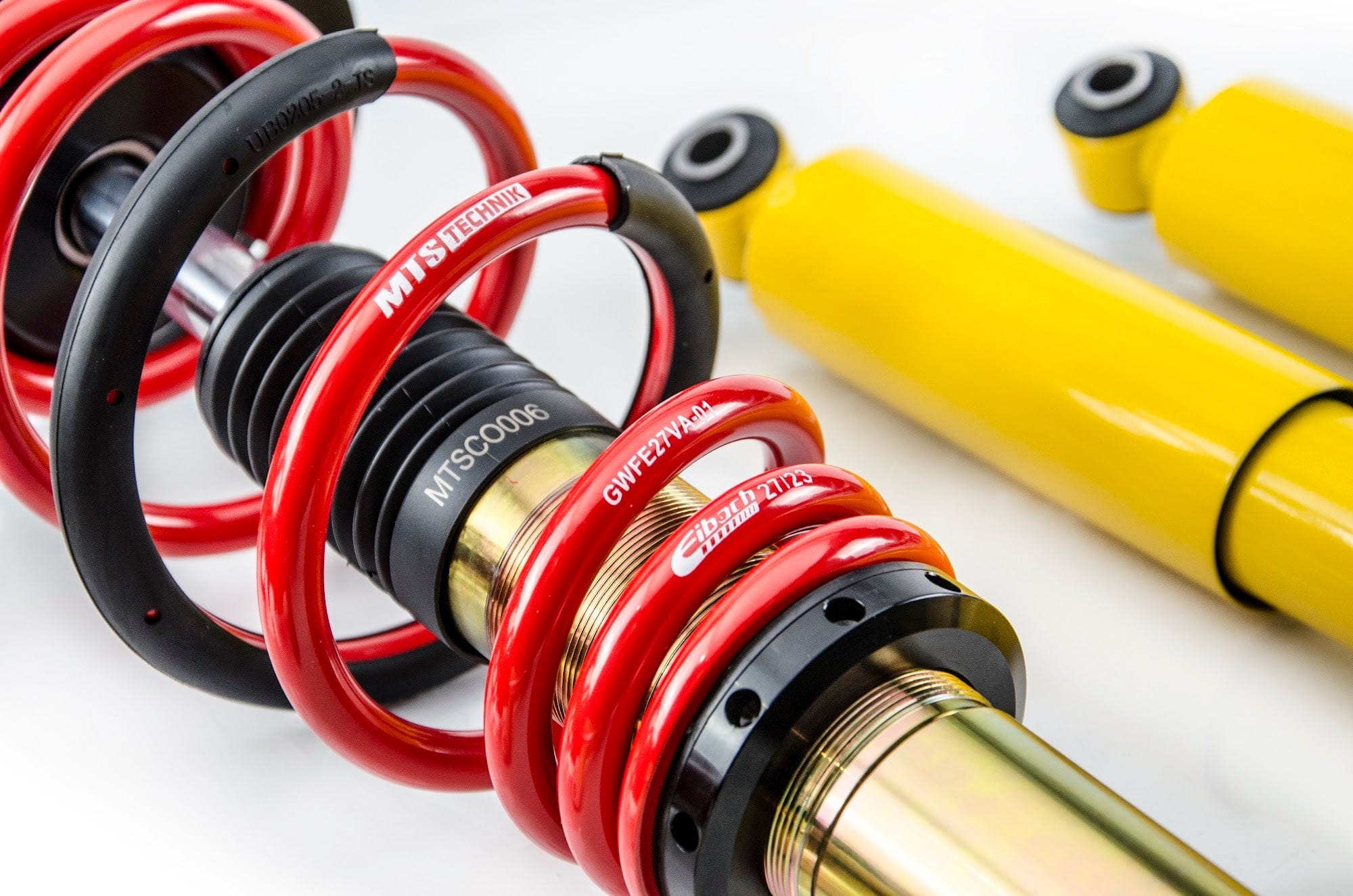 MTS Technik Street Series Coilover Kit - With Front Axle Top Mount, Gold Housing for 2014-2020 Volkswagen Caddy (2K) MTSGWVW93