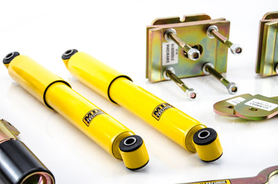 MTS Technik Street Series Coilover Kit - With Front Axle Top Mount, Gold Housing for 2014-2020 Volkswagen Caddy (2K) MTSGWVW93