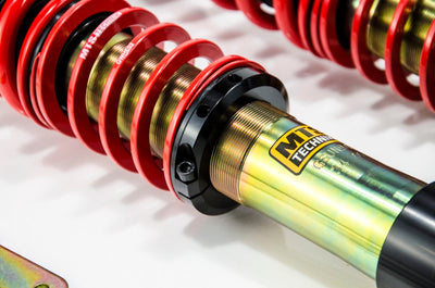 MTS Technik Street Series Coilover Kit - With Front Top Mount and Nivo , Gold Housing for 2001-2003 BMW 528i Touring Wagon (E39) MTSGWBM108