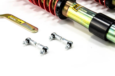 MTS Technik Street Series Coilover Kit - With Front Top Mount and Nivo , Gold Housing for 2001-2003 BMW 528i Touring Wagon (E39) MTSGWBM108
