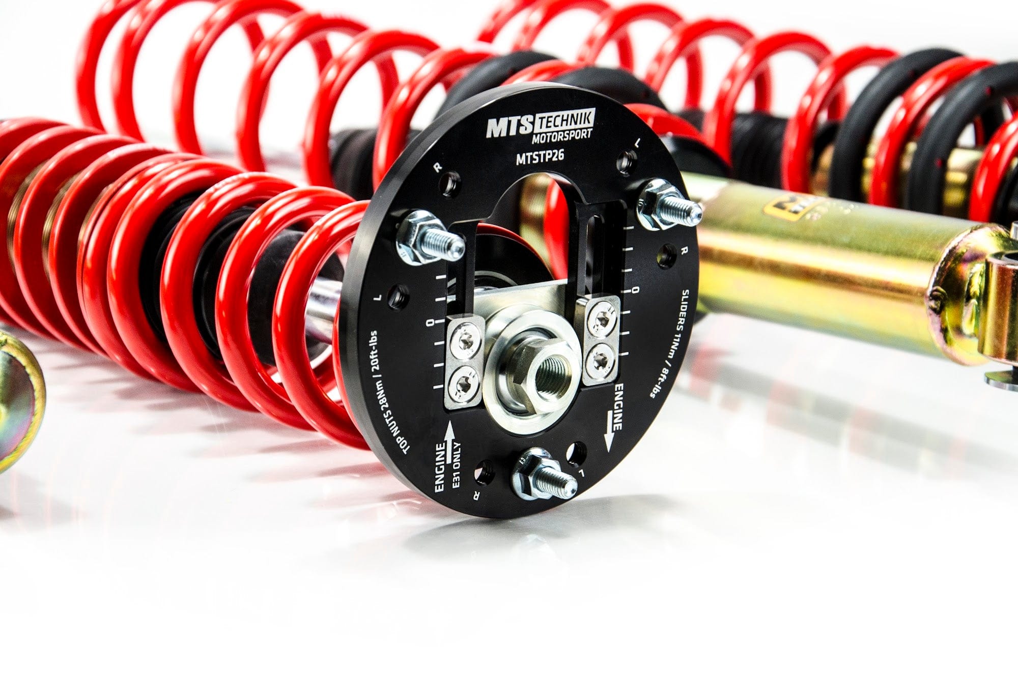 MTS Technik Street Series Coilover Kit - With Front Top Mount, Gold Housing for 2001-2003 BMW 528i Sedan (E39) MTSGWBM101
