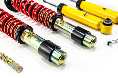 MTS Technik Street Series Coilover Kit - With Front Top Mount, Gold Housing, With Nivo for 2010 BMW 535i (E61) MTSGWBM111