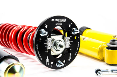 MTS Technik Street Series Coilover Kit - With Front Top Mount, Gold Housing, With Nivo for 2010 BMW 535i (E61) MTSGWBM111