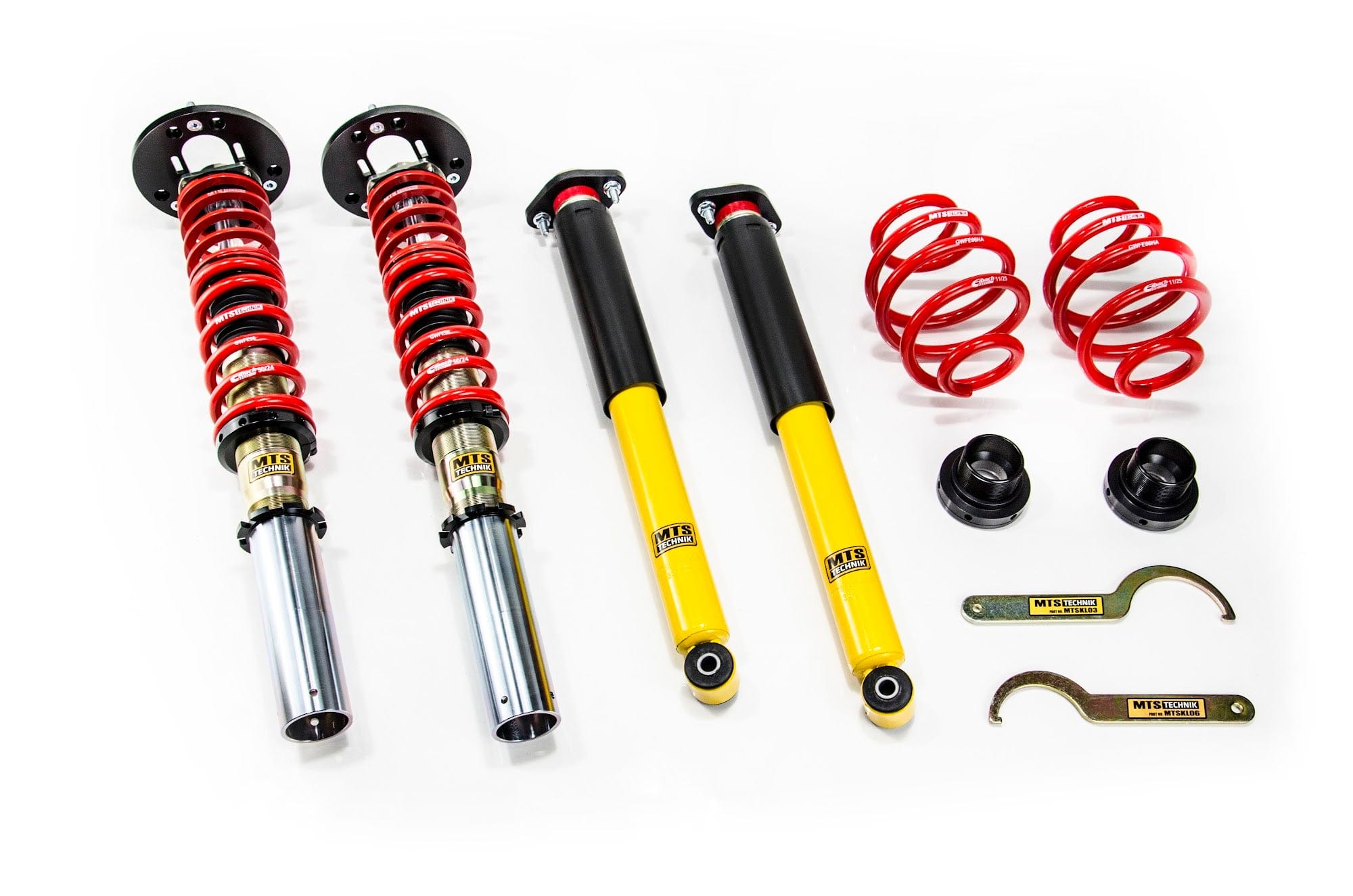 MTS Technik Street Series Suspension Coilover Kit (w/ Rear Top Mount, Gold Housing, 45mm Strut) for 1985-1993 BMW 318i (E30) MTSGWBM105