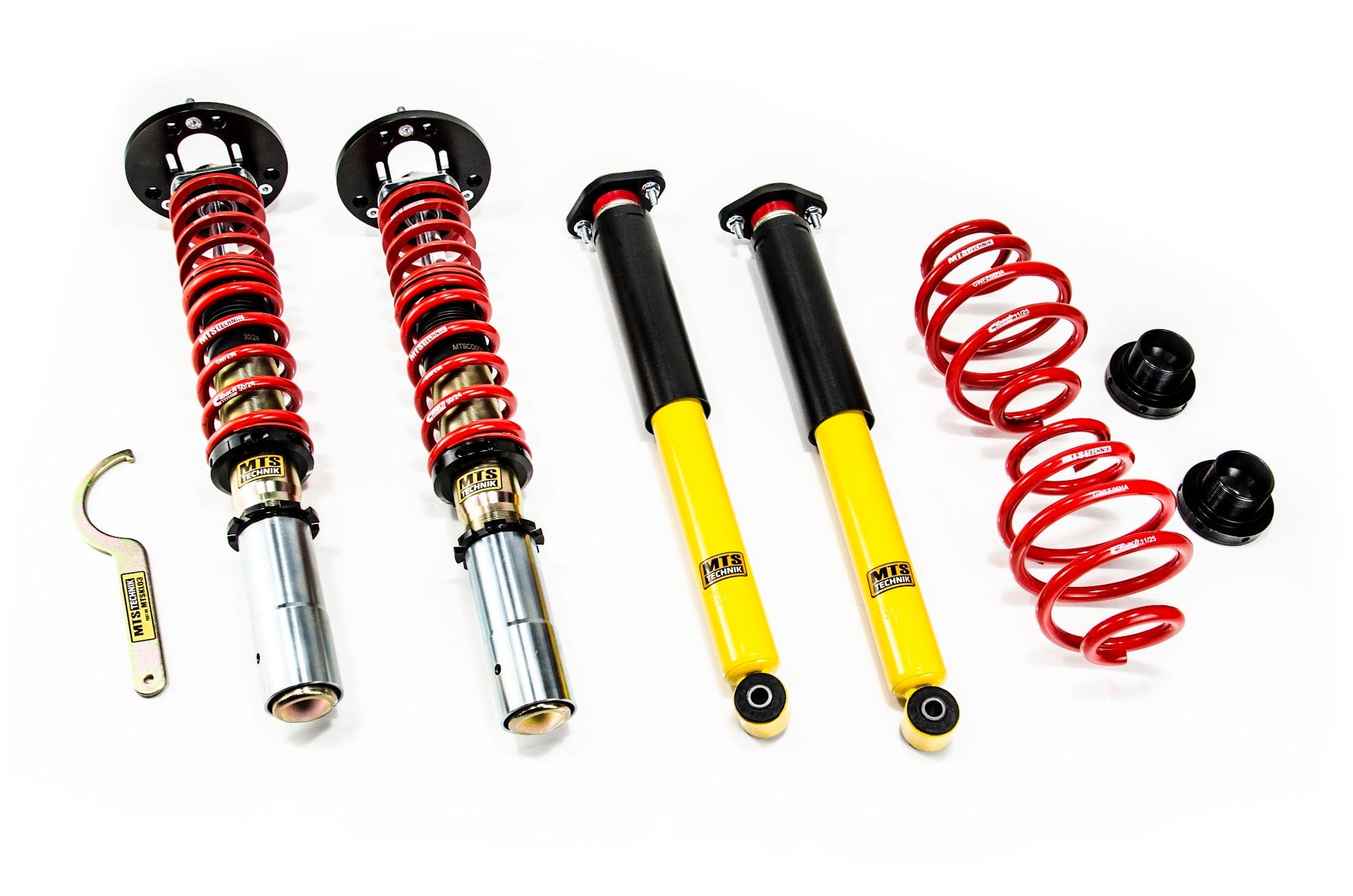 MTS Technik Street Series Coilover Kit - With Rear Top Mount, Gold Housing< 51mm Strut for 1985-1993 BMW 318i (E30) MTSGWBM102