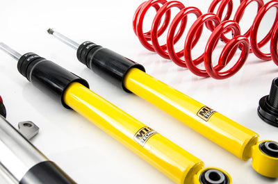 MTS Technik Street Series Coilover Kit - Without Front Top Mount, 34-40-70 N/mm Front Main Spring Rate for 2004-2009 Volkswagen Bora (A5) XMTSGWVW31