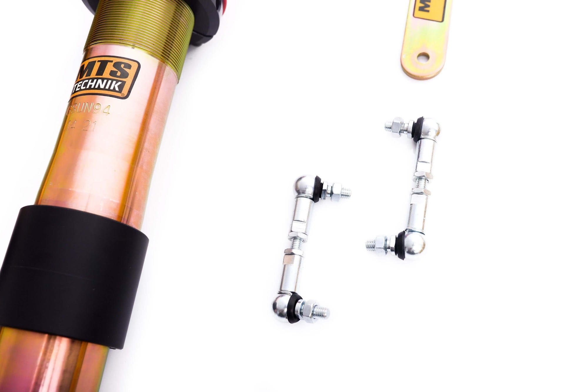 MTS Technik Street Series Coilover Kit - Without Front Top Mount, Gold Housing, With Nivo for 2010 BMW 535i (E61) MTSGWBM37