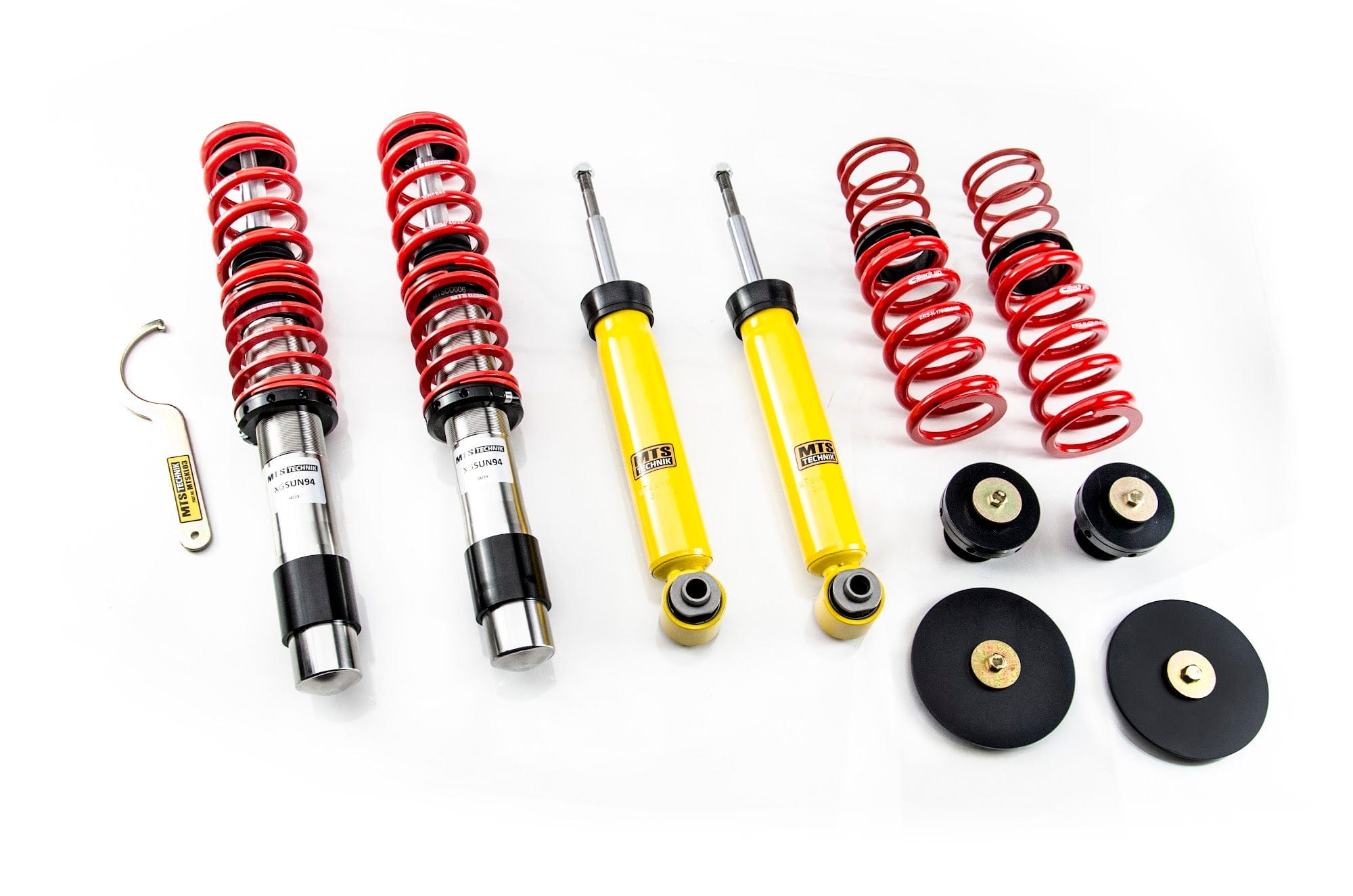 MTS Technik Street Series Suspension Coilover Kit (w/o Front Top Mount, Inox Housing, w/ and w/o Nivo) for 2010 BMW 535i (E61) XMTSGWBM38