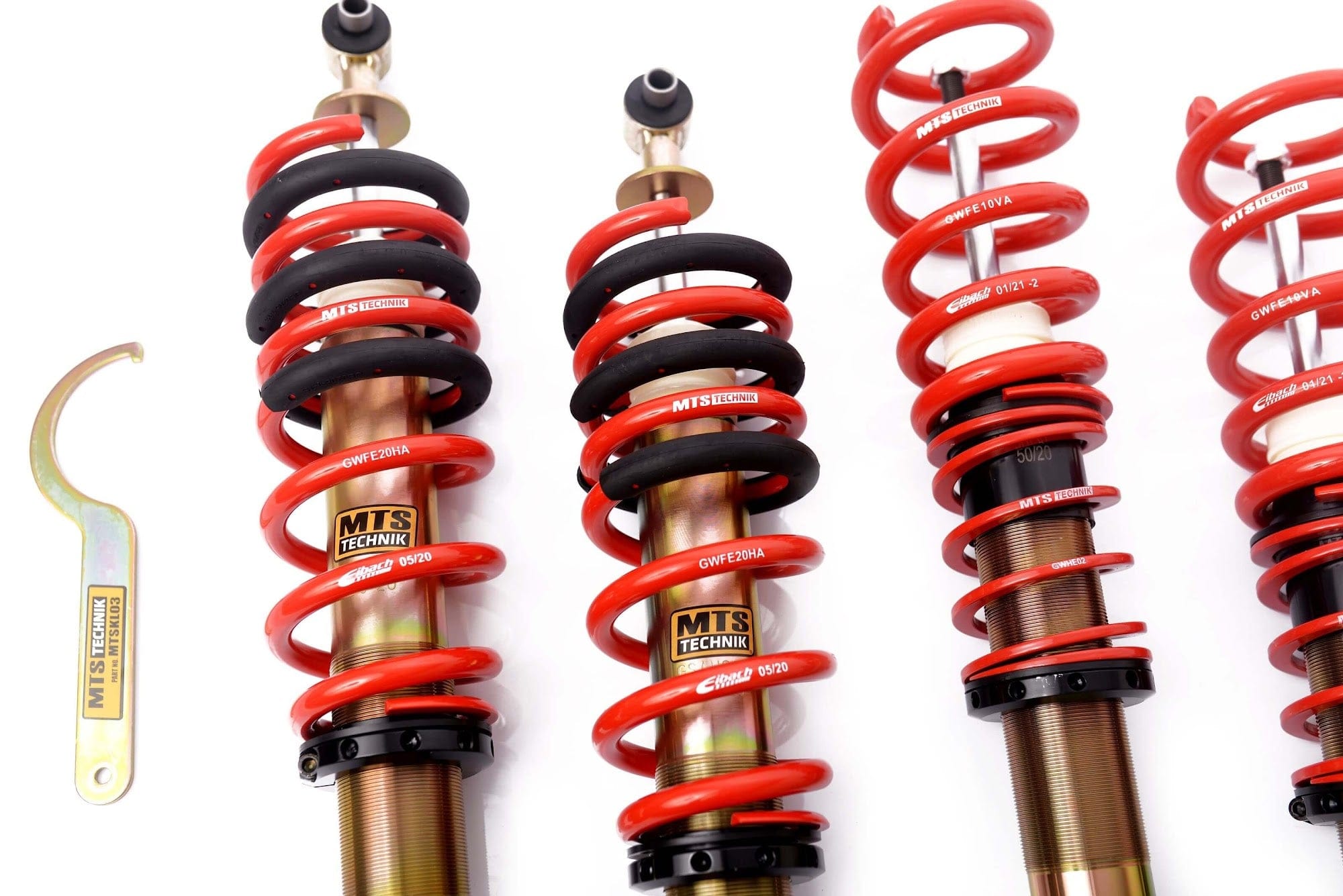 MTS Technik Street Series Coilovers - Front Axle Max Load 1080 kg for 1994-2001 Audi A4 Quattro Kombi (8D5) MTSGWAU40