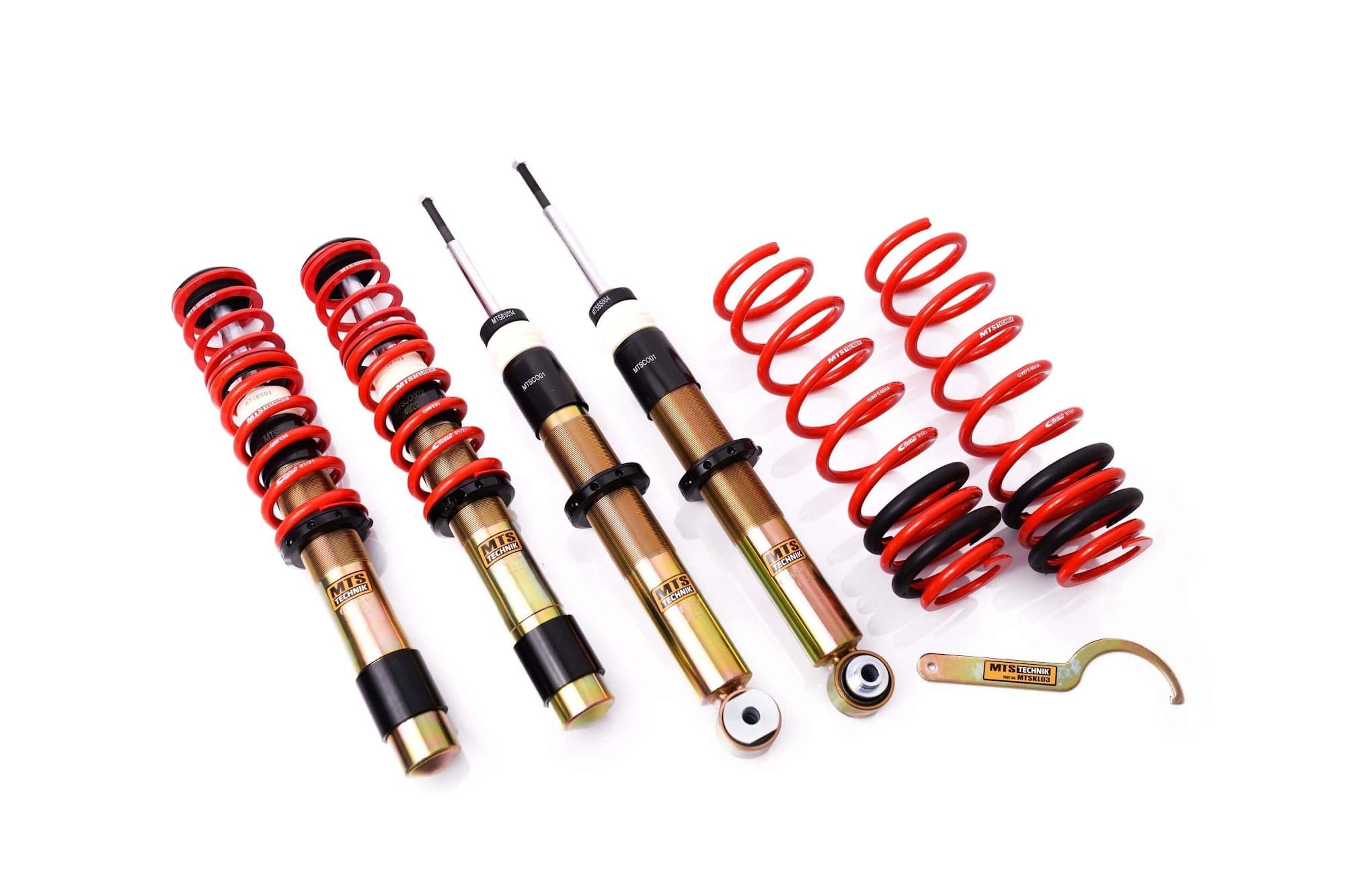 MTS Technik Street Series Coilovers - Front Axle Max Load 1105 kg for 1995-2003 BMW 5 Series Sedan (E39) MTSGWBM04