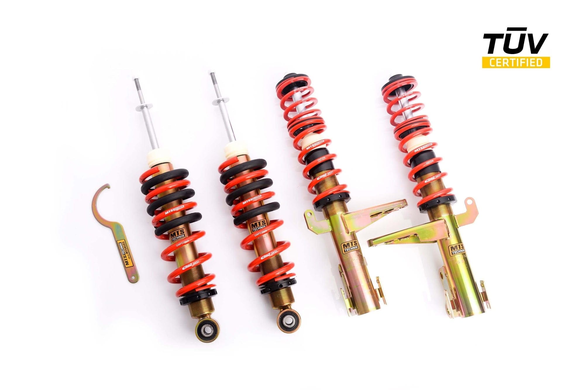 MTS Technik Street Series Suspension Coilover Kit (w/o Camber/Top Mount Front Axle) for 1993-1995 Audi 90 (B4) MTSGWAU34
