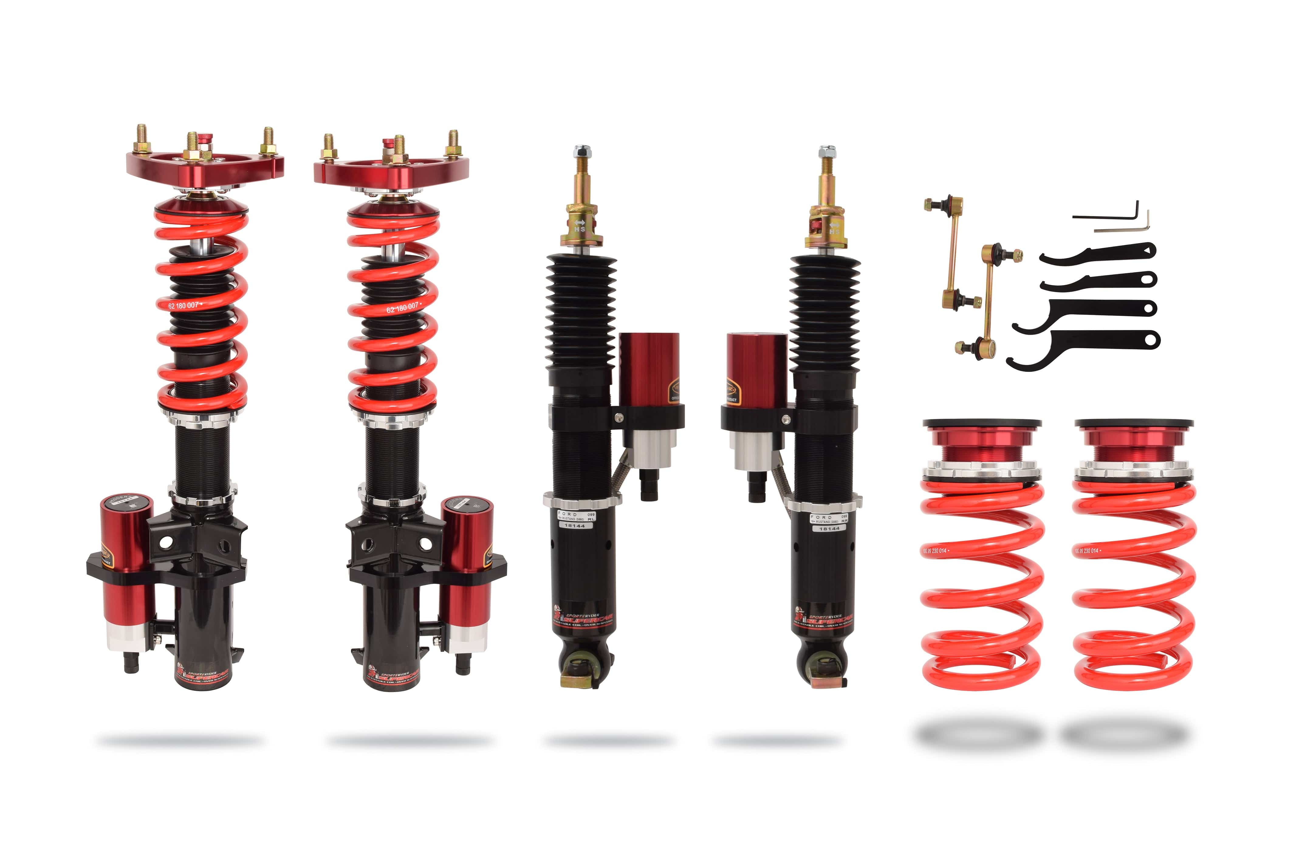 Pedders eXtreme XA Remote Reservoir Coilover Kit for 2015-2023 Ford Mustang RWD (S550) PED-164099