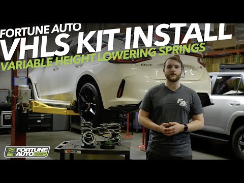 Fortune Auto Variable Height Lowering Springs (VHLS) for 2023+ Honda Civic Type R (FL5)