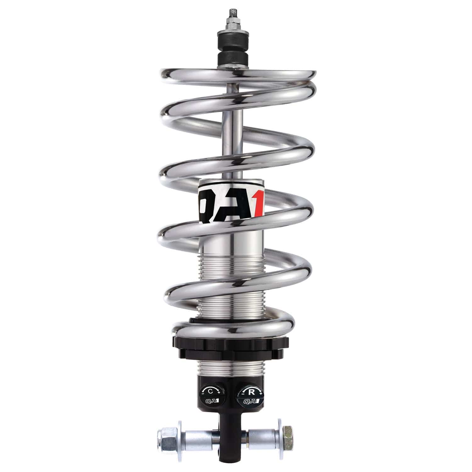 QA1 Front Pro Coilover Kit - Double Adjustable, with 1/2 in. Lower Eyelet Bearing, 375 lbs/in Rate - 1974-1978 Ford Mustang II MD301-08375