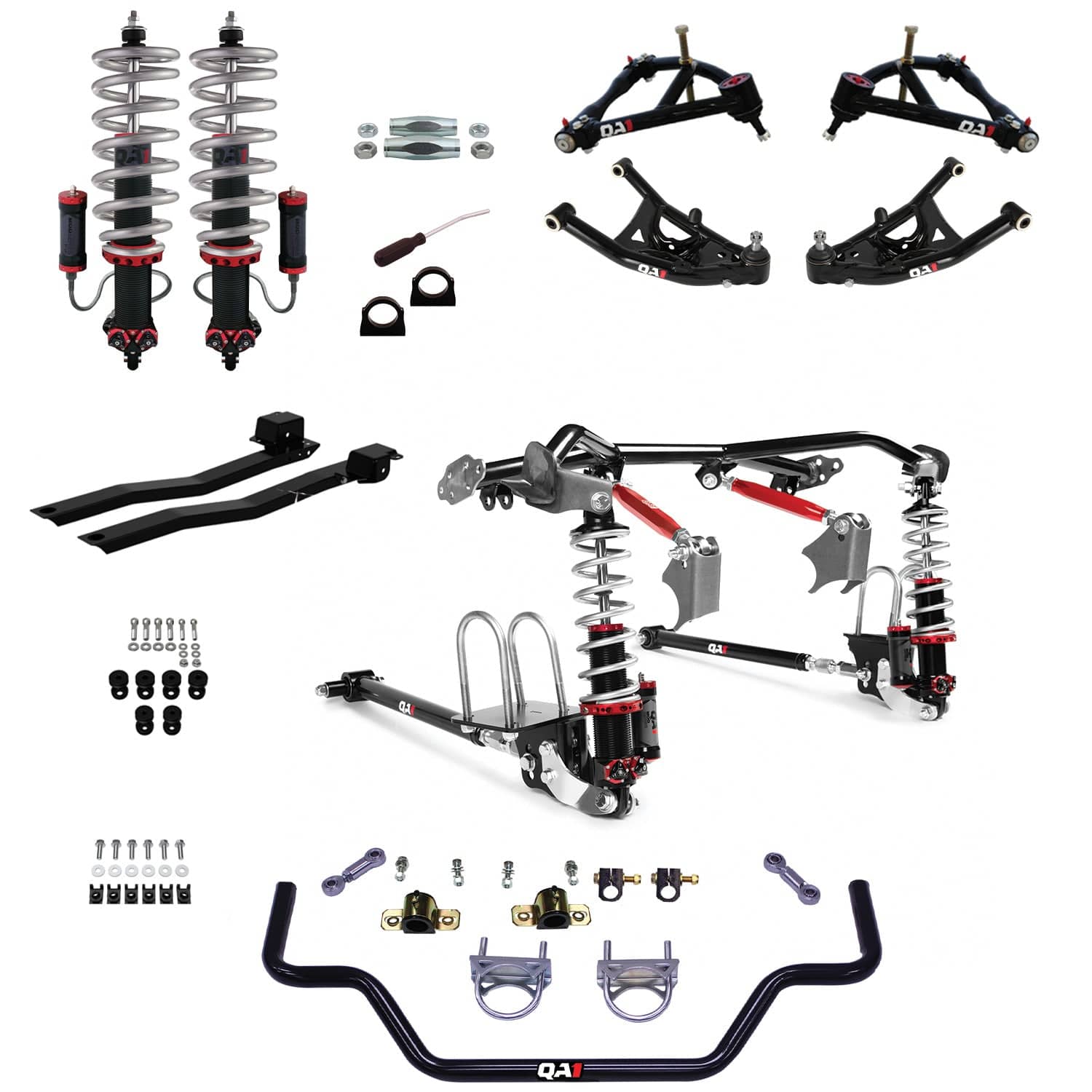 QA1 Level 1 Full Vehicle Suspension Drag Kit - 1967-1969 Pontiac Firebird DK43-GMF1