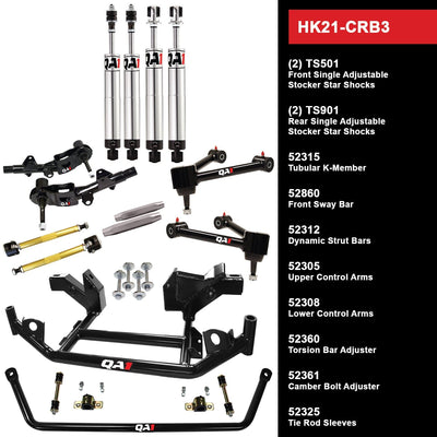 QA1 Level 1 Suspension Handling Kit - Torsion Bar - 1968-1970 Plymouth Belvedere HK21-CRB3
