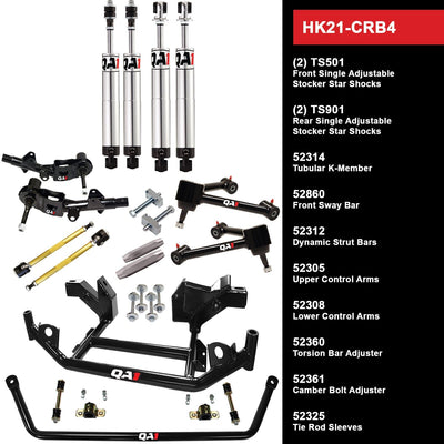 QA1 Level 1 Suspension Handling Kit - Torsion Bar - 1971-1972 Plymouth Satellite HK21-CRB4