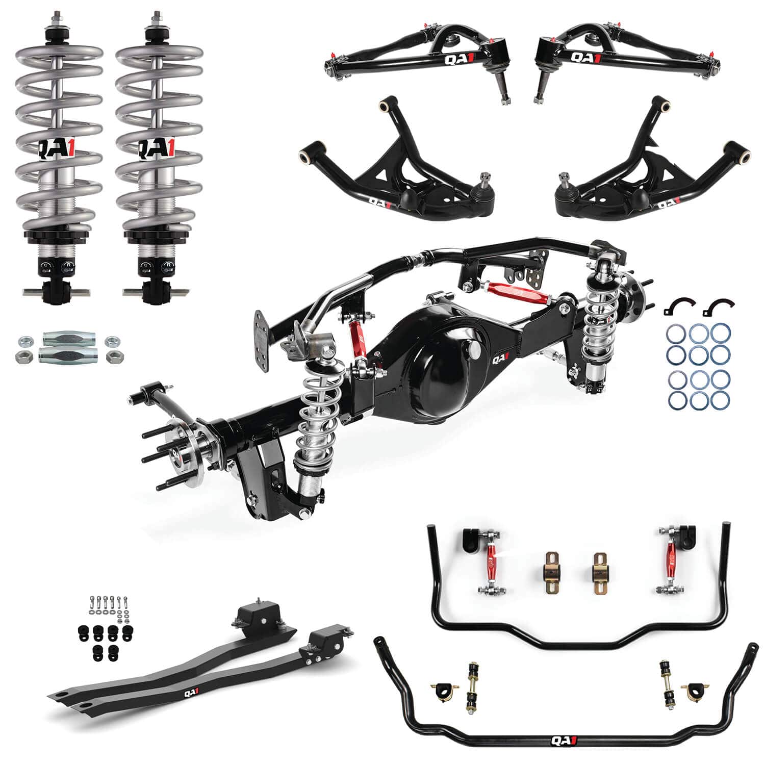 QA1 Level 2 Full Vehicle Handling Kit and Axle with OE Width 9 in. Housing - Double Adjustable - 1970-1974 Pontiac Firebird HK42-GMF2RS