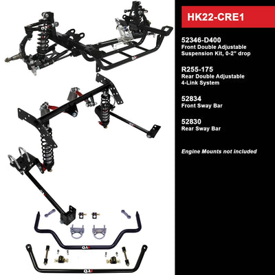 QA1 Level 2 Handling Suspension Kit, 0-2" Drop - 1970-1974 Dodge Challenger HK22-CRE1